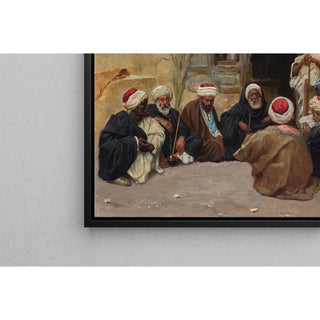 Un Conseil des sages - Ludwig Deutsch | Reproduction Tableau Décoration murale affiche copie