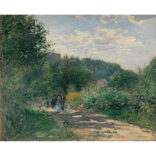 Une route à Louveciennes - Pierre-Auguste Renoir | Reproduction Tableau Décoration murale affiche copie