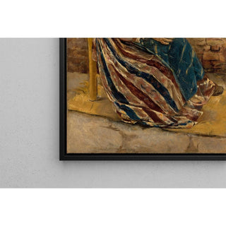 Une vieille femme avec un chat - Max Liebermann | Reproduction Tableau Décoration murale affiche copie