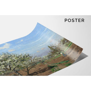 Verger en fleurs, Louveciennes - Camille Pissarro | Reproduction Tableau Décoration murale affiche copie