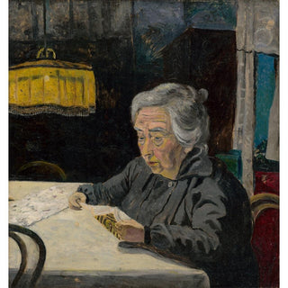 Vieille dame lisant - Arnold Peter Weisz-Kubínčan | Reproduction Tableau Décoration murale affiche copie