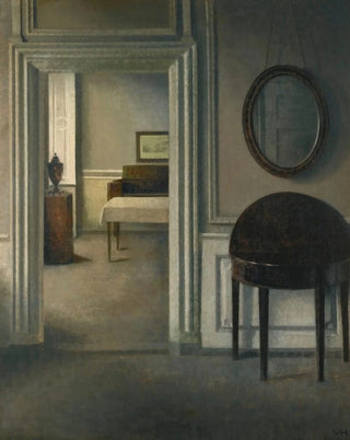 Vilhelm Hammershi - Interior With A Mirror.webp
