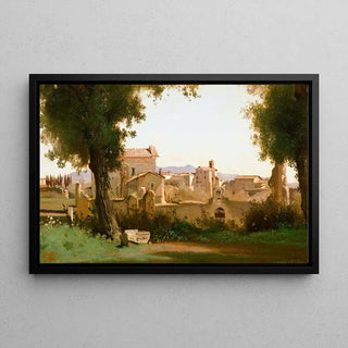 Vue Depuis les Jardins Farnèse, Rome - Jean-Baptiste Camille Corot | Reproduction Tableau Décoration murale affiche copie