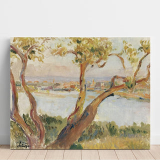 Vue d'Antibes - Henri Lebasque | Reproduction Tableau Décoration murale affiche copie