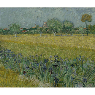 Vue d'Arles avec des iris - Vincent van Gogh | Reproduction Tableau Décoration murale affiche copie