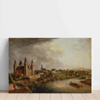 Vue d'Aschaffenburg - Christian Georg Schütz the Elder | Reproduction Tableau Décoration murale affiche copie