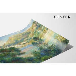 Vue de Monte Carlo depuis le Cap Martin - Pierre-Auguste Renoir | Reproduction Tableau Décoration murale affiche copie