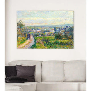 Vue de Saint-Ouen-l’Aumône - Camille Pissarro | Reproduction Tableau Décoration murale affiche copie