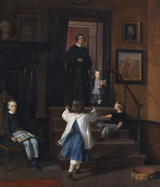 Wilhelm Marstrand - The Artists Wife and Children in the Studio at Charlottenborg.webp