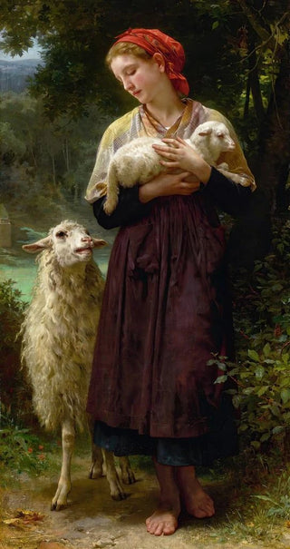 William Bouguereau - Lagneau NouveauN The Newborn Lamb.webp