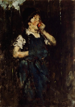 William Merritt Chase - The Apprentice Boy with Apple.webp
