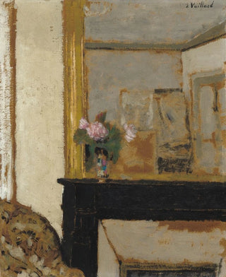 douard Vuillard - Vase of Flowers on a Mantelpiece.webp