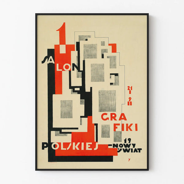 Polish Graphic Salon Poster 1921 - Vintage Wall Decoration
