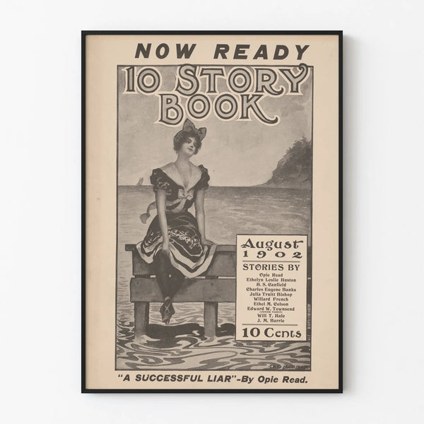 Vintage Poster 10 Story Book August 1902 - Retro Wall Decoration
