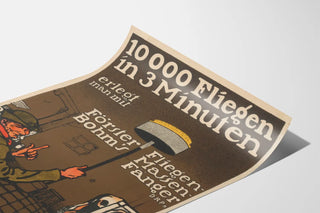 Vintage poster advertising Förster Bohm's fly trap