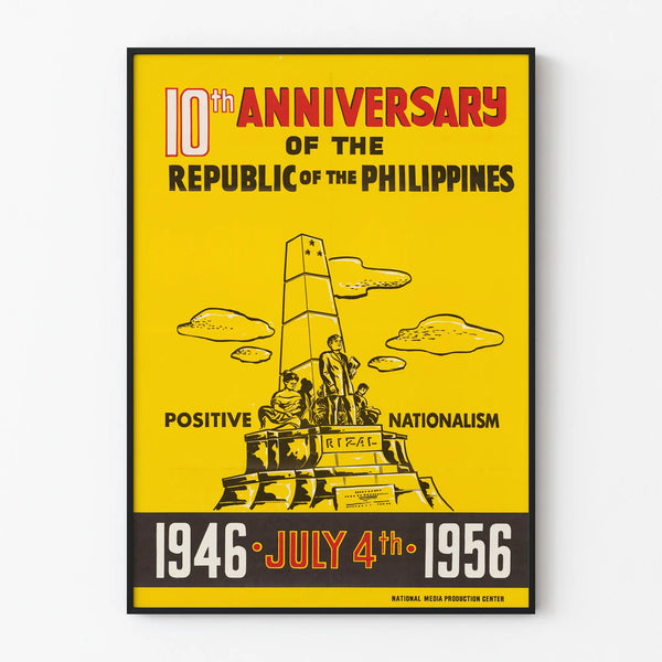 Tenth Anniversary Poster of the Republic of the Philippines 1946-1956