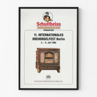 Vintage Poster of the International Barrel Organ Festival Berlin 1992