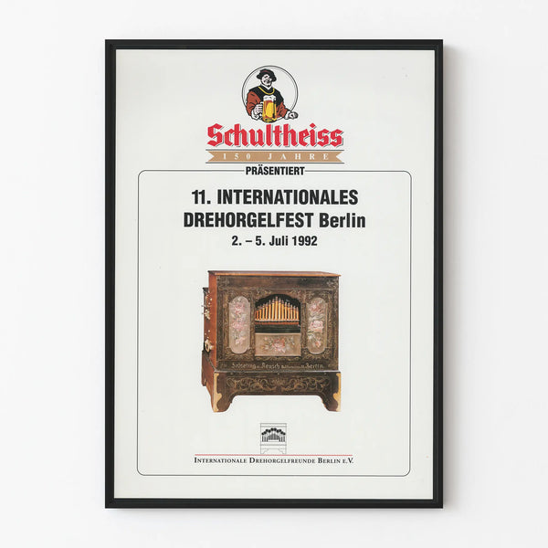 Vintage Poster of the International Barrel Organ Festival Berlin 1992