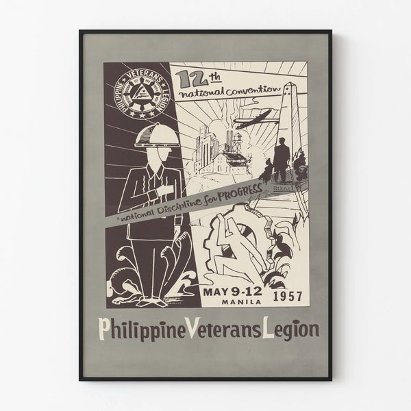 Retro Poster of the National Convention of the Philippine Veterans Legion 1957