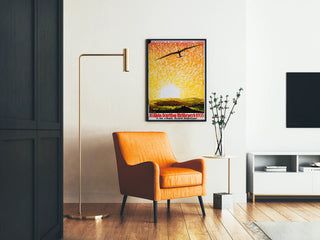 Vintage poster of the Rhön glider competition 1935