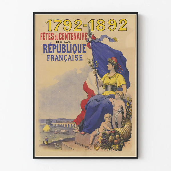French Republic Centennial Poster 1792-1892
