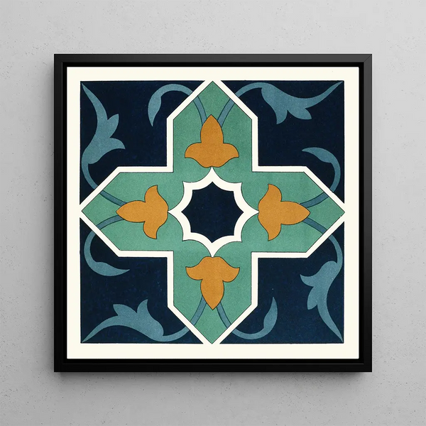 18 decorative tile plaques Pl 06 - Afghan Borders Commission — wall display of the artwork