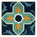 18 decorative tile plaques Pl 06 - Afghan Borders Commission — displayed in an interior
