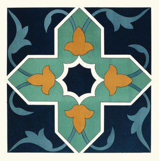 Afghan Boundary Commission - 18 plates of ornamental tiles from the Afghan Boundary Commission Pl 06.webp