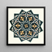 18 decorative tile plaques of the Afghan Delimitation Commission Pl 02 - Afghan Delimitation Commission — framed artwork on a wall