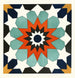 18 decorative tile plaques of the Afghan Delimitation Commission Pl 04 - Afghan Delimitation Commission — artwork view