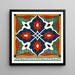 18 plaques de carreaux ornementaux de la Commission de délimitation afghane Pl 08 - Afghan Boundary Commission — framed artwork on a wall