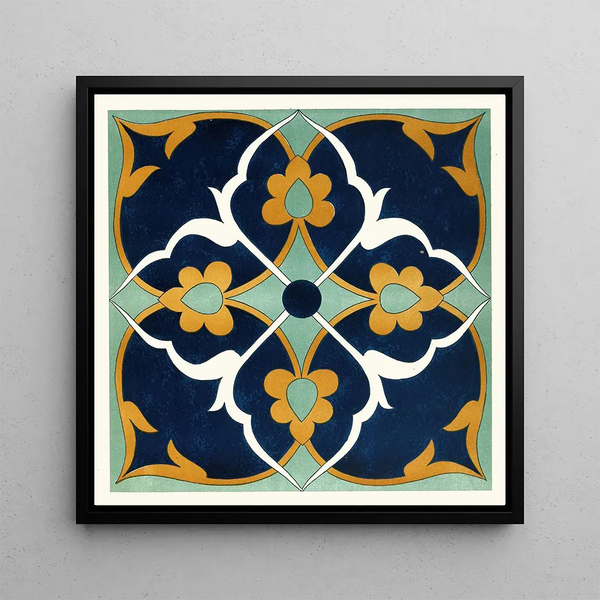 18 decorative tile plaques of the Afghan Delimitation Commission Pl 13 - Afghan Delimitation Commission