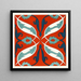 18 plaques de carreaux ornementaux de la Commission de Limite Afghan Pl 07 - Afghan Boundary Commission — framed artwork on a wall