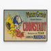 Vintage poster 1891 - Reception of the Tsar at Kronstadt by the French Squadron — framed artwork on a wall