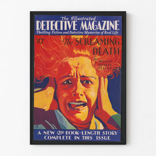 Vintage Poster Magazine Detective The Screaming Death