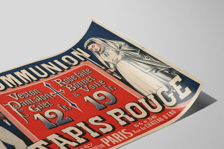 Vintage Poster First Communion at the Red Carpet - Children's Fashion Paris — artwork view