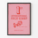 First International Girlie Exhibition Poster Rose Retro