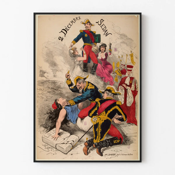 Historical Decorative Poster December 2 Sedan - Vintage Military Poster