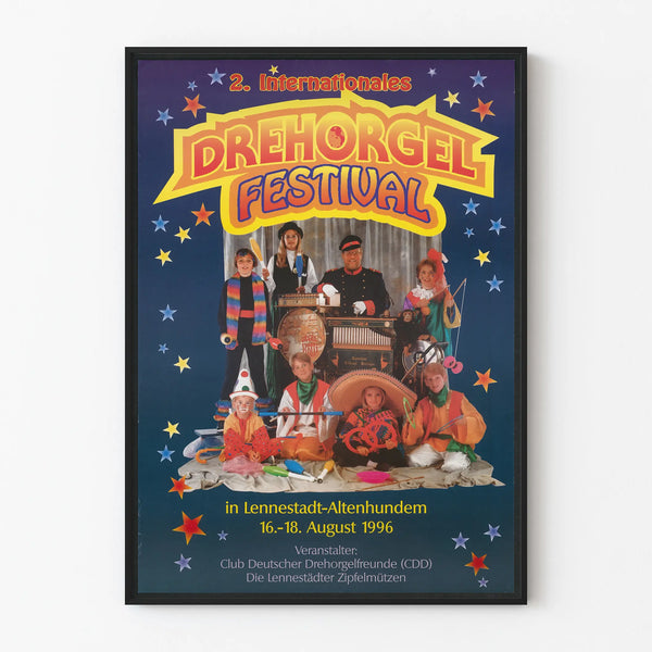 Vintage Poster for the International Barrel Organ Festival 1996
