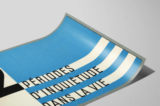 Graphic poster of two periods of concern in life — artwork view