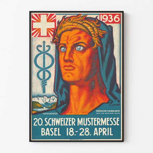 Vintage Swiss Exhibition Poster 1936 - Wall Decoration Artem Legrand