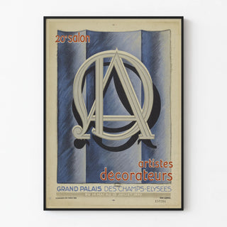 Poster of the Salon of Artists and Decorators 1930 Grand Palais