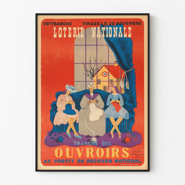 Vintage Poster of the National Lottery - Workers' Section