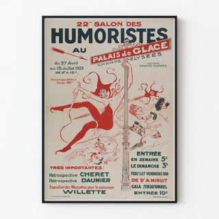 Vintage Poster of the Humorists' Salon at the Ice Palace