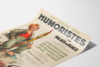 Vintage Poster for the Humorists' Salon at the Ice Palace 1930