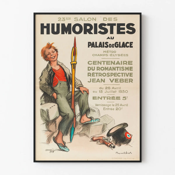 Vintage Poster for the Humorists' Salon at the Ice Palace 1930