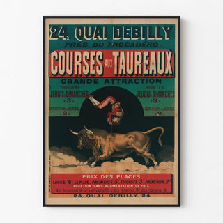 Vintage Poster of Bullfights at Quai Debilly