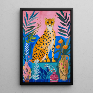 Cheetah Table - Elegance and Bright Colors