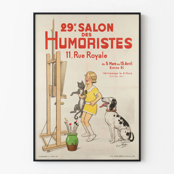 Vintage poster for the 29th Humorists' Fair 1936 wall decoration