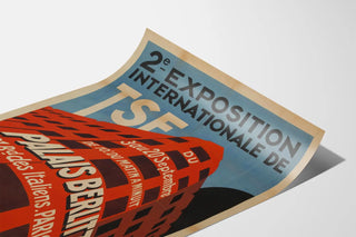 Vintage Poster of the 2nd International Radio Exhibition at Palais Berlitz, Paris